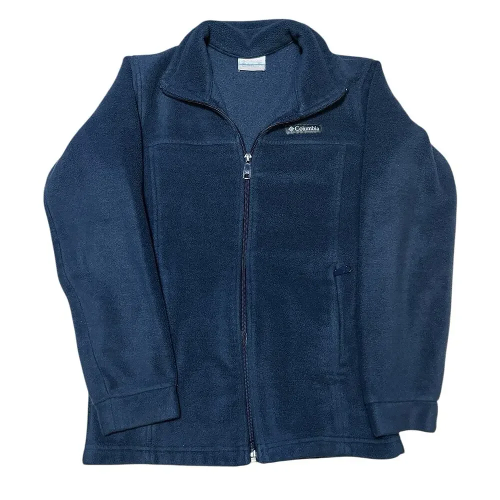 Columbia‎ Youth Benton Springs Fleece Jacket Blue Medium Full Zip